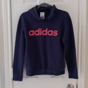 Adidas Navy Hoodie Sz S
